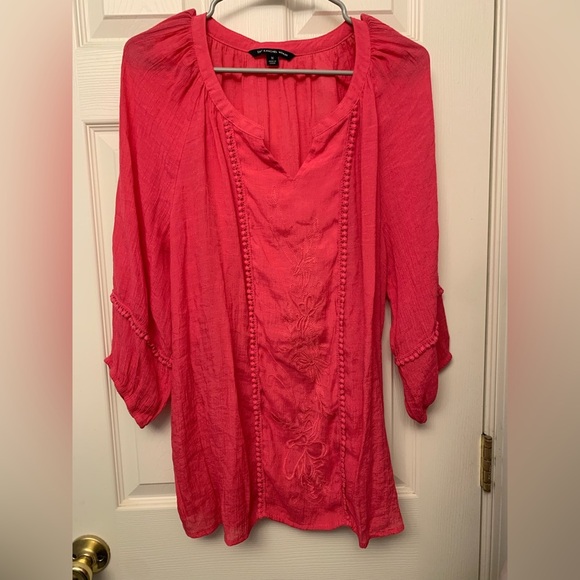 Zac & Rachel Women's Pink Blouse 1x EUC - Picture 1 of 4